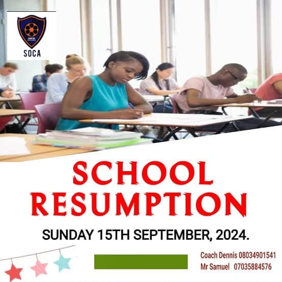 Message For Interested Parents . SOCA - A New Dimension ! - Segun Odegbami